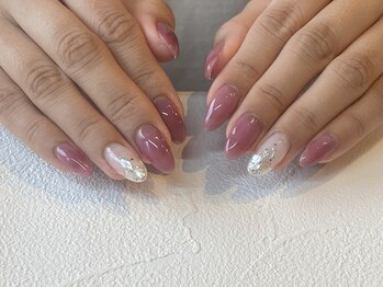 マハロネイル(Mahalo Nail)/シェルネイル(2本アート)