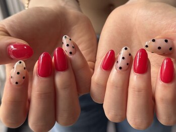 こゆび/大人気のドットネイル