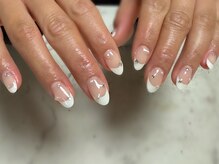ネイルサロン ブリエ(briller)/白フレンチネイル