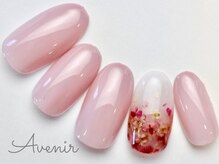 アヴィニール 表参道(Avenir)/押し花グラデネイル