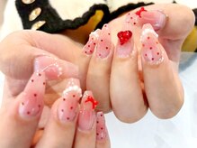 リベレ 心斎橋店(LIBELLE)/ハート/パール/チークネイル