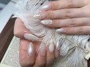 持ち込みホワイトパールネイル