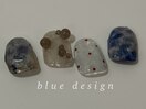 ブルーネイル 寒色 ドットネイル