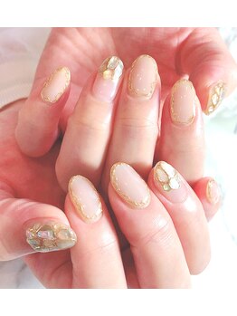 爪ソウシャイン(爪 SO SHINE)/シェルネイル☆