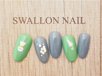 スワロンネイル(SWALLON NAIL)/梅雨デザイン♪