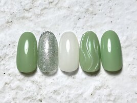 うねうねニュアンスネイル