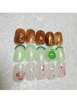 お花　メロン　押し花