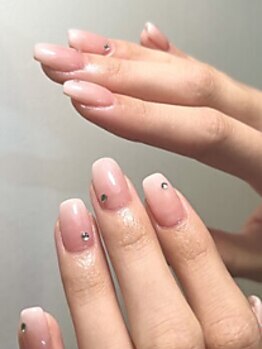 as 【ネイル】の写真/【透明感ちゅるんネイルが人気】ショートもロングもお任せ◎トレンドの“ちゅるん質感”で指先を魅力的に♪