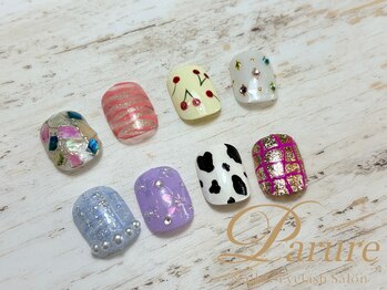 フット 親指アートコース ¥7,980