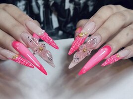 Miki限定　ロングフラワーネイル