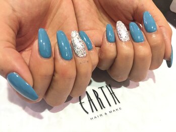 アース ネイルアイラッシュ 前橋店(EARTH Nail&Eyelash)/シンプルデザイン￥8000