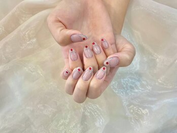 デリカ 溝の口店(DELICAT)/囲みフレンチ フラッシュネイル