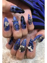 エスフィーネイルサロン ブリーユ(Esfy nailsalon Brille)/青黒ネイル
