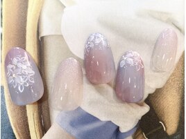 【紫陽花ネイルデザイン】