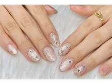 ヘブン ネイル 鶯谷(HEAVEN Nail)/ピンクミラーネイル