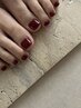 【Foot】【冬限定キャンペーン】大人のフットネイル　ワンカラー￥5.500 