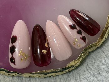 レイネイルトゥーキャンアイドレッシー(Ray Nail to Can I Dressy)/バレンタインキャンペーンネイル