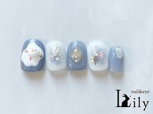 リリー 橋本店(Lily)/雪解け雪だるまネイル