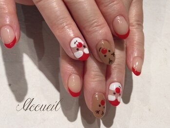 アクイユ 銀座店(ACCUEIL)/クリスマスネイル