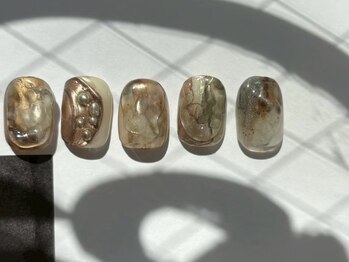 インク　ショートネイル