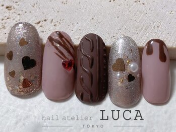ネイルアトリエルカ(nail atelier LUCA)/W-521 大人ガーリーバレンタイン