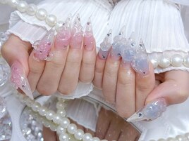 3D♪クリアバイカラーネイル