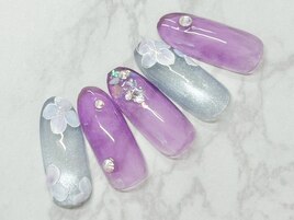 梅雨ネイル♪アジサイ