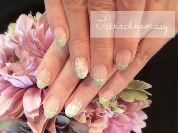 テテ ネイル(tete nail)/絶妙なグリーン