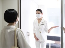 アンジェラックス スキンケアセンター 渋谷/お出迎え