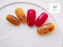 ネイリット 銀座(Nailit)/CLEAR FLOWER ¥11400【¥12540】