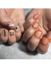 ママの秘密基地/おしゃれアシメネイル☆