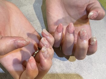 ガーデン ヘア&エステ&ネイル Garden/ピンク クリア ニュアンス