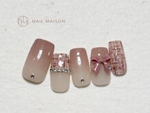 ネイルメゾン 梅田(NAIL MAISON)/ツィードリボン