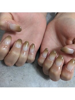 A'laise Nail【パラジェル/フィルイン導入店】/カフェラテグラデーション
