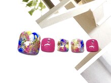 グランディール(Grandir)/夏カラフルネイル