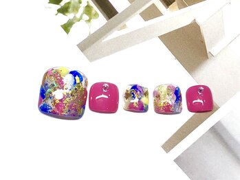 グランディール(Grandir)/夏カラフルネイル