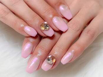 ルアナ(Luana.)/オーロラ×ピンクグラデ