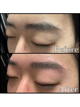眉毛男子 新宿店/眉毛　Before/After 