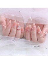 ノルネイル(nol nail)/桃チークネイル♪キルティング★