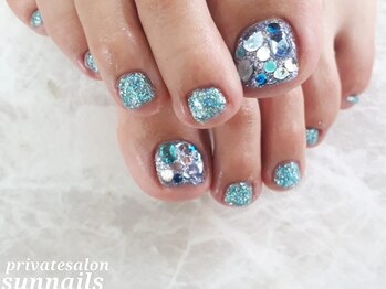 サンネイルズ(sun nails)/2本アート