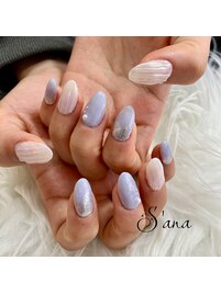 雪ネイル
