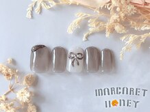 マーガレットハニー 本八幡/ぷっくりリボンネイル
