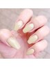 チップで長さだし☆深爪矯正！美爪育成ワンカラー