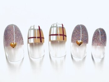 アンドシュシュネイル(&CHOU CHOU nail)/プチアートB ／土日祝日＋￥500
