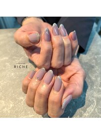 パラジェルのみのフレンチネイル