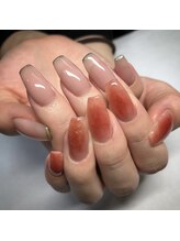 ネイルサイン ラフラフ(NAIL SIGN ROUGH LOUGH)/お洋服の邪魔にらないブラウン系