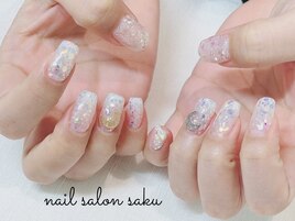 長さ出し/白グラデーション