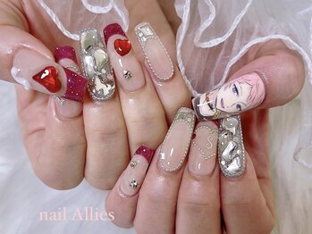 アリーズ(Allies)/大人ガーリー痛ネイル