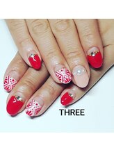 ネイルアンドまつげエクステ専門サロン スリー(THREE)/初回しっかりアートコース￥8100