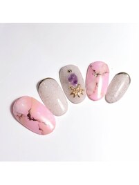 大理石ネイル